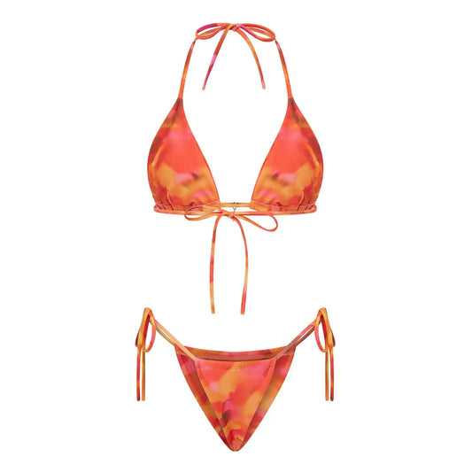 Floral Halter Bikini Set  Chic and Sexy
