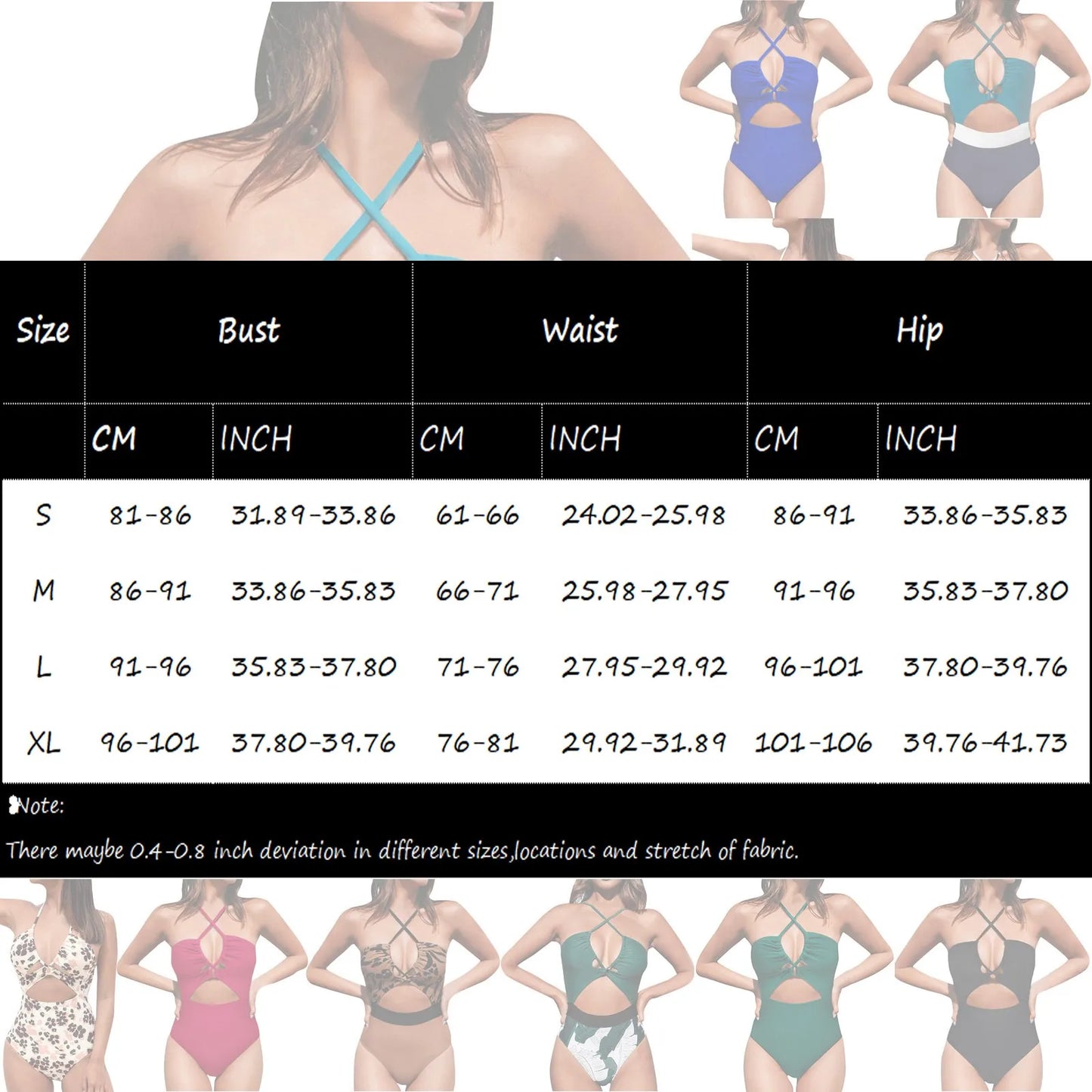 Cut Out One-Piece Backless Swimsuit