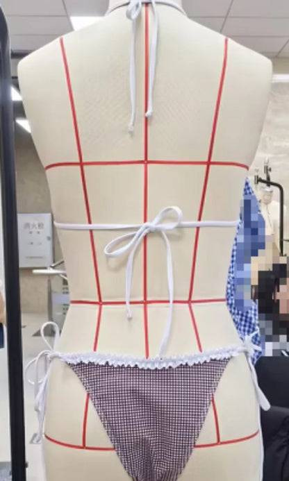 Floral Lace Trim Bikini