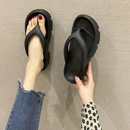Trendy Non-Slip Wedge Beach Slippers