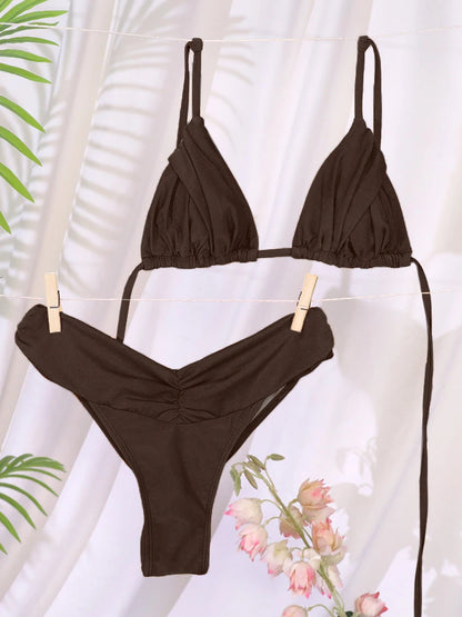 Low Waist Triangle Bikini Set