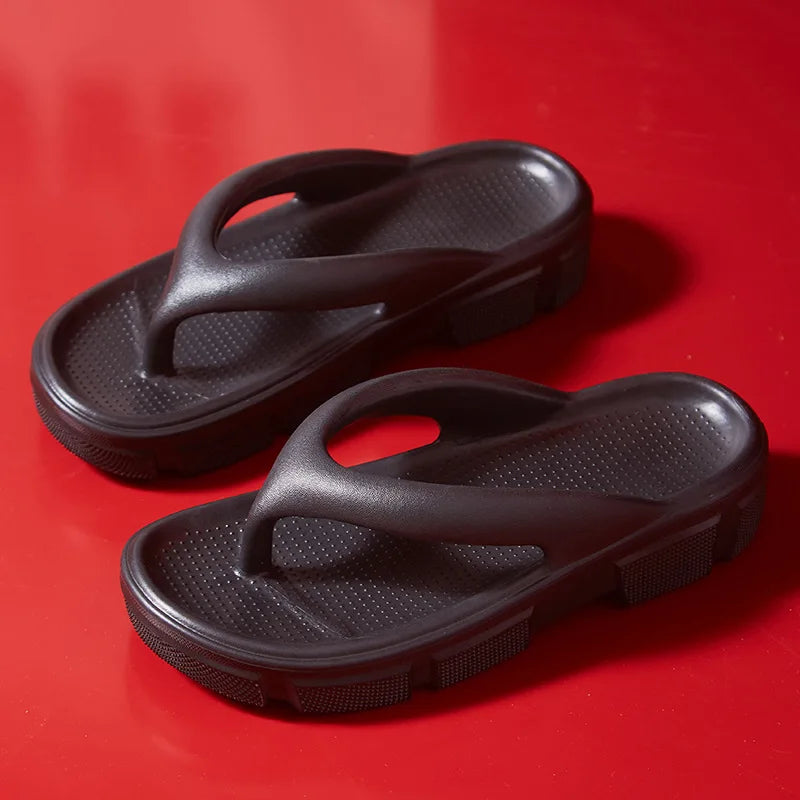 Trendy Non-Slip Wedge Beach Slippers
