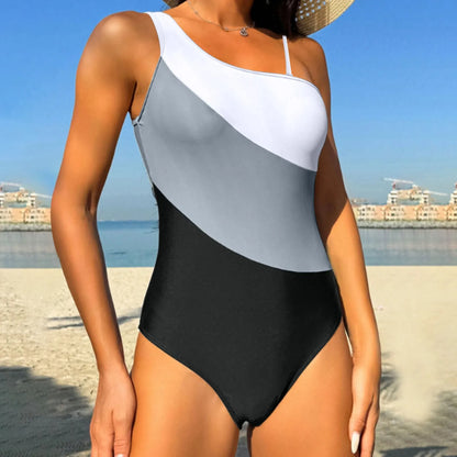 Colorblock Monokini for Beach Vibes