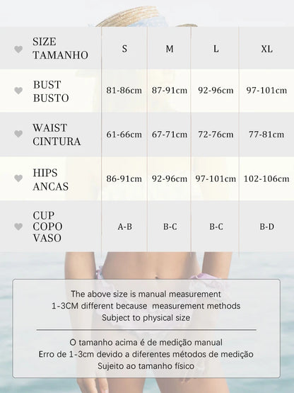 Patchwork Bandeau Bikini Set