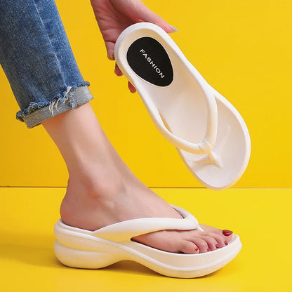Trendy Non-Slip Wedge Beach Slippers